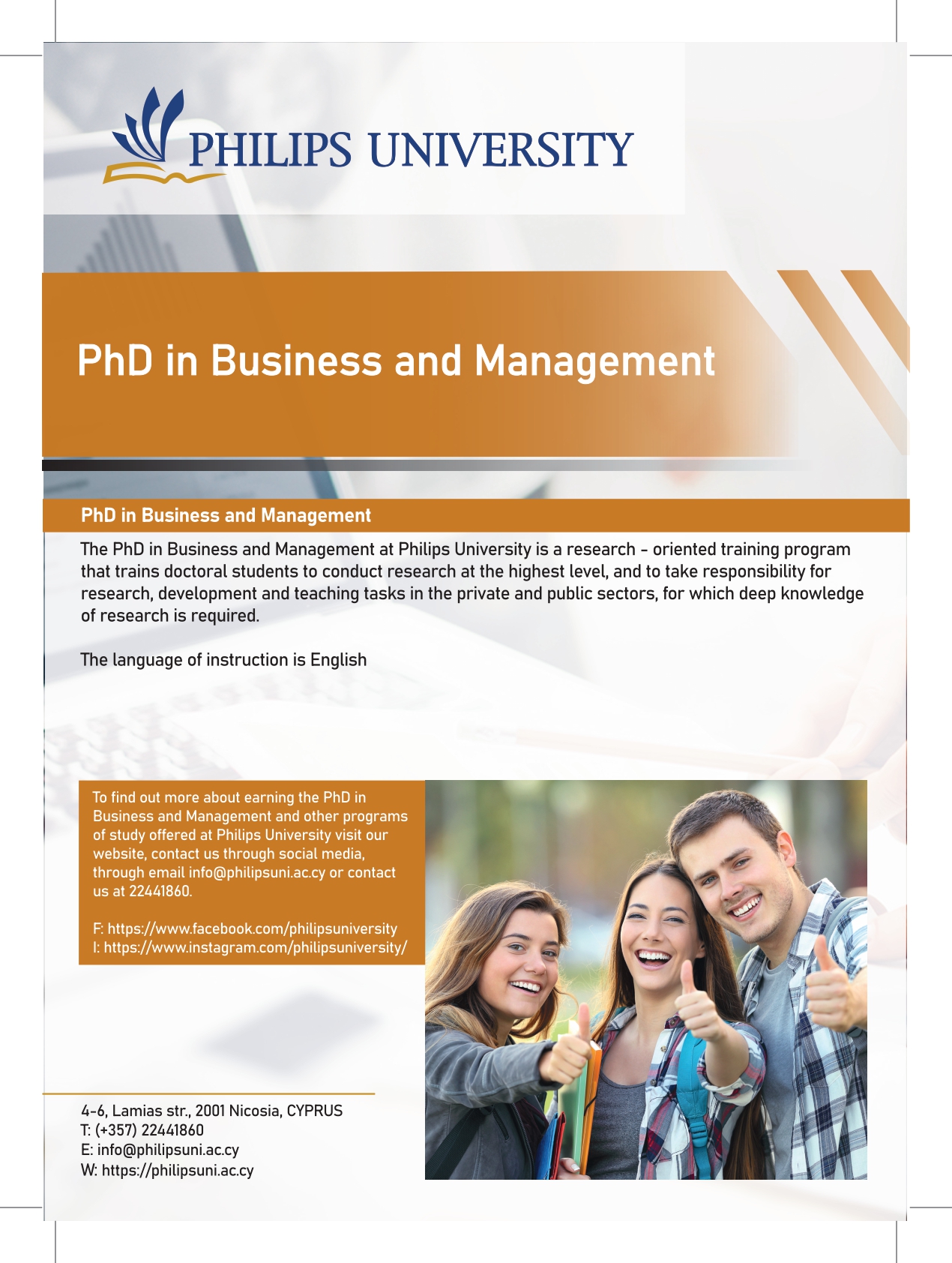 free phd in business